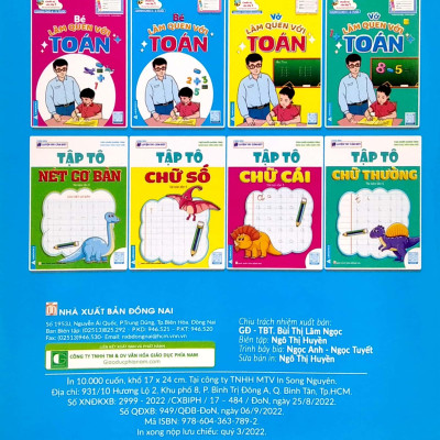 Chuẩn Bị Vào Lớp 1 - Bé Làm Quen Với Toán (Dành Cho 5-6 Tuổi)