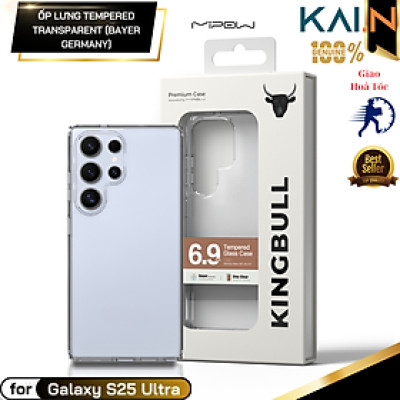 Ốp lưng trong suốt chống ố vàng cho Samsung Galaxy S25 Ultra, Mipow Tempered Transparent (Bayer Germany)_ Hàng Chính Hãng