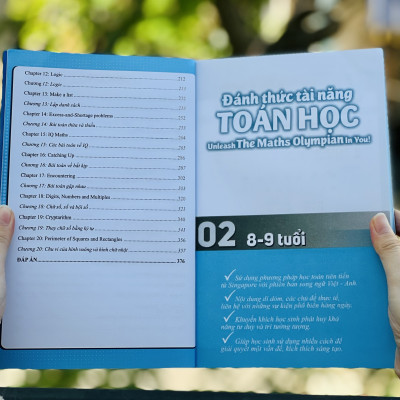 Sách Đánh Thức Tài Năng Toán Học 1, 2, 3, 4 ( Combo 4 Cuốn ) - Tổng hợp kiến thức toán học lớp 1 đến lớp 5, Hiệu sách Genbooks, bìa mềm