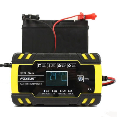Hàng Nhật - Sạc Ắc Quy Foxsur Thế Hệ Mới 12V 24V – Tự Ngắt, Khử Sunfat, Phục Hồi Ắc Quy Siêu Hiệu Quả , đèn ốp trần