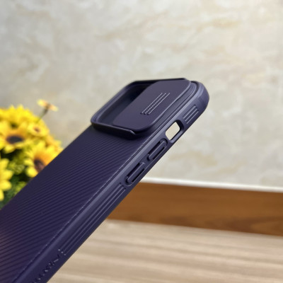 Ốp lưng Camshield Pro dành cho iPhone 14 Pro Nillkin màu tím - hàng chính hãng