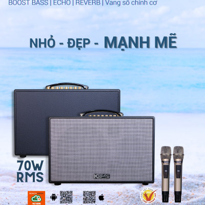 Dàn âm thanh di động xách tay ACNOS CS201PU - HÀNG CHÍNH HÃNG