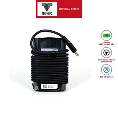 Sạc Tương Thích Cho Laptop Dell Xps 13 9360 Adapter 19.5V-2.31A 19.5V-3.34A - Hàng Nhập Khẩu New Seal TEEMO PC TEAC1433