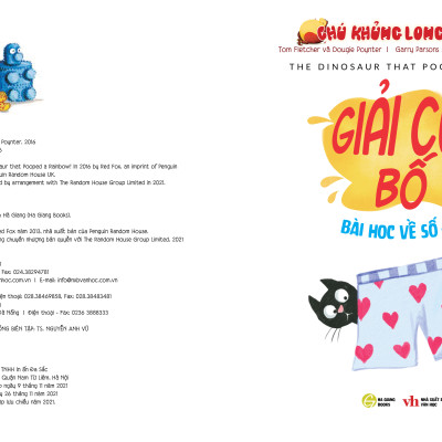 BỘ 2 CUỐN CHÚ KHỦNG LONG THAM ĂN (MÀU SẮC VÀ SỐ ĐẾM)