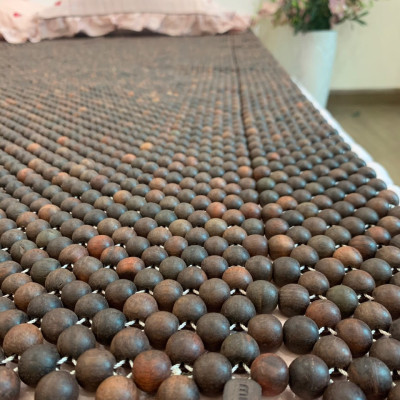 Chiếu Hạt Gỗ Trắc Mộc kích thước 1,8mx2m - Chiếu gỗ Mian ( video , hình thật )