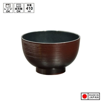Bát nhựa tròn cao cấp Sensuji Black Ø113mm - Hàng Nội Địa Nhật Bản