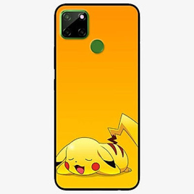 Ốp lưng dành cho Realme C12 mẫu PiKa nền vàng