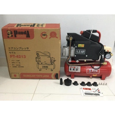 [chính hãƞg] Máy Nén Khí Có Dầu Liền Trục Panda PT-4213 1.5HP 12L, 100% Dây đồng, Bảo hành 1 Năm