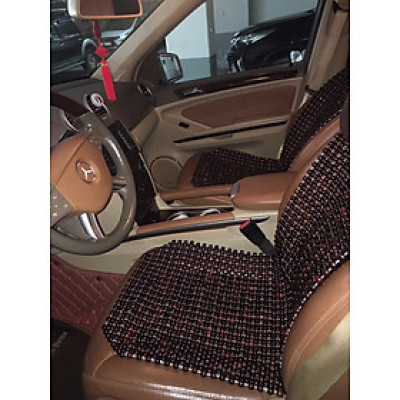 Lót ghế ô tô hạt gỗ Trắc ( hình thật )