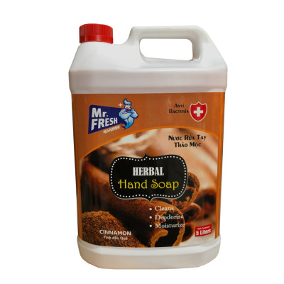 Combo 2 Can Nước rửa tay khử mùi Mr.Fresh 5L Hương Quế