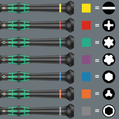 Tua vít điện tử hoa thị 2067 TORX  TX 5x40mm cho điện tử và cơ khí chính xác  Wera 05118040001