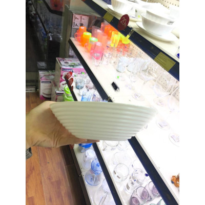 Set 3 bát tô canh/ăn bún phở Luminarc Harena N5416 20cm, chất liệu thủy tinh, dùng lò vi sóng