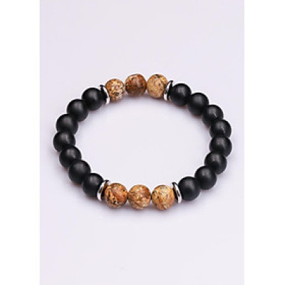 Vòng tay nữ đá Obsidian 8 ly + 6Picture Obsidian