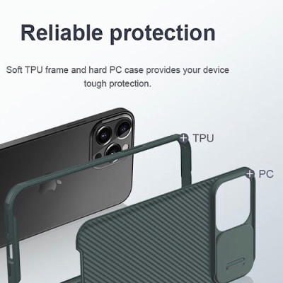 Ốp lưng dành cho iPhone 14 Pro Max hiệu Nillkin Protection Camera Chống sốc - Hàng nhập khẩu