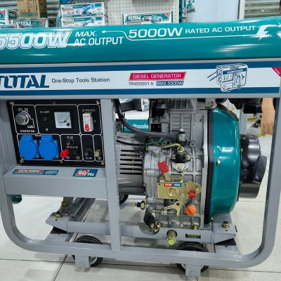 MÁY PHÁT ĐIỆN DẦU DIESEL 4 THÌ, OHV, 13HP 5.0KVA TOTAL TP450001 - HÀNG CHÍNH HÃNG
