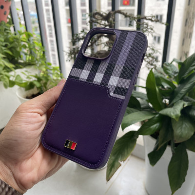 Ốp lưng Mentor VII nhét thẻ màu tím dành cho iPhone 14 Pro Max - hàng chính hãng