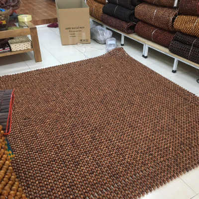 Chiếu Hạt Gỗ Hương Hạt 1.6cm - Chiếu hạt gỗ Mian ( video, hình thật )