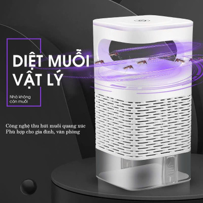 Đèn Bắt Muỗi Diệt Côn Trùng Thông Minh , Máy Bắt Muỗi Quạt Động Cơ Từ Tính Siêu Êm – Đèn Ngủ 2in1 Diệt Muỗi Hiệu Quả