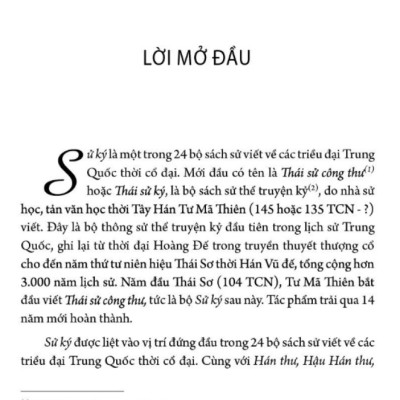 Sử Ký Bản Kỷ (Bìa Cứng) _KV