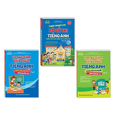 Sách - Luyện Chuyên Sâu Bộ Đề Thi Tiếng Anh Vào Lớp 6 + Trọng Tâm Kiến Thức Tiếng Anh Luyện Thi Vào Lớp 6 - Combo 2 Tập - Minh Thắng