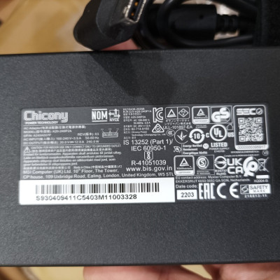 Sạc dành cho Laptop MSI GE76 Raider 11UE 20V 12A 240W hàng nhập khẩu