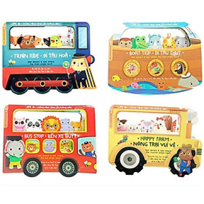 Combo Trọn Bộ 4 Cuốn: Lets Go - Chúng Mình Cùng Lên Đường Nào ( Bộ Sách Song Ngữ Anh Việt - Let