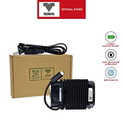 Sạc Tương Thích Cho Laptop Dell Xps 13 9350 9360 9365 5510 Chân Type C - Công Suất 45W 65W - Hàng Nhập Khẩu New Seal TEEMO PC TESE