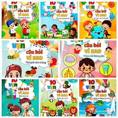 Bộ Sách Cẩm Nang Hỏi Đáp 10 Vạn Câu Hỏi Vì Sao - Bộ 8 Cuốn + Tặng Túi Mù Bất Kỳ