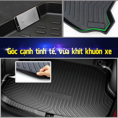 Lót cốp nhựa dẻo Wigo 2018-2023 TPO cao cấp