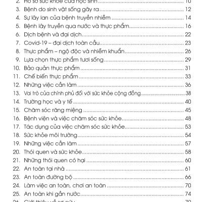 Combo 4 Quyển Kiến Thức Và Kỹ Năng Dành Cho Học Sinh: Thể Dục, Vui Chơi, Nghỉ Ngơi, Ăn Uống + Giữ Gìn Vệ Sinh + Sức Khoẻ Và Bệnh Thường Gặp + An Toàn Ở Nhà, Ra Đường, Trong Trường