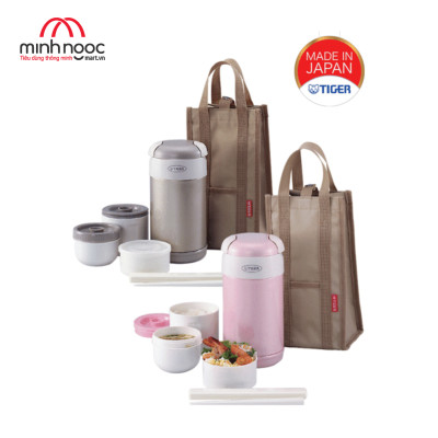 HÀNG CHÍNH HÃNG: Hộp đựng cơm ủ chân không Tiger LWR - A 092 (3 ngăn) MADE IN JAPAN