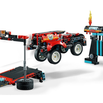 Mô hình đồ chơi lắp ráp LEGO TECHNIC  Đội Xe Biểu Diễn Nhào Lộn 42106 (610 Chi tiết )