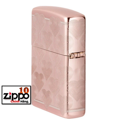 Bật lửa ZIPPO 49811 Heart Design - Chính hãng 100%