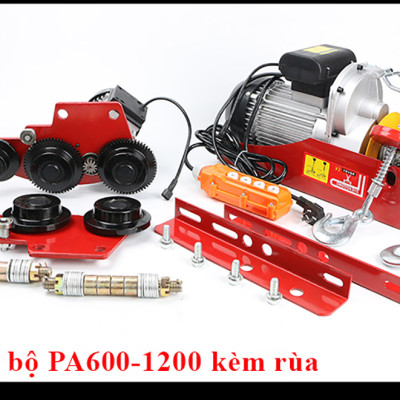 Bộ Tời Điện Kèm Rùa ABG PA800 (250/500Kg) 30 Mét Giúp Máy Tời Treo Nâng Hạ Vật Nặng Dễ Dàng Trong Nhà Xưởng Công Nghiệp Và Đời Sống, Nâng Kéo Linh Hoạt, Hiệu Quả Cao – Hàng Chính Hãng