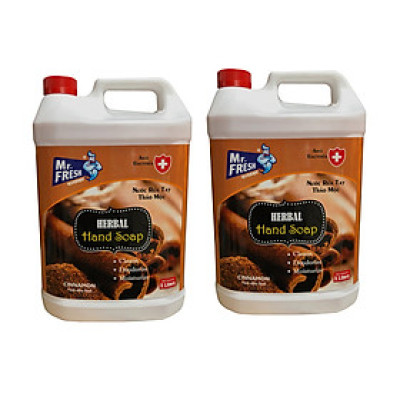 Combo 2 Can Nước rửa tay khử mùi Mr.Fresh 5L Hương Quế