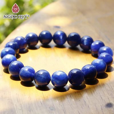 Vòng tay đá kyanite size hạt 10mm mệnh thủy, mộc - Ngọc Quý Gemstones