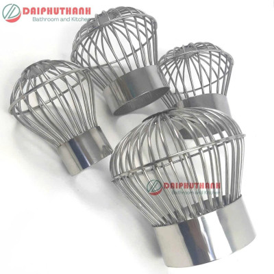 Cầu Chắn Rác Ban Công Quả Cầu Lọc Rác Sân Thượng Inox SUS304 - Nhiều kích cỡ, dùng cho ống phi 60, 90, 110,..