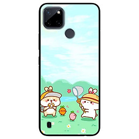 Ốp lưng dành cho Realme C21Y - Realme C25Y mẫu Bánh Bao Bắt Bướm