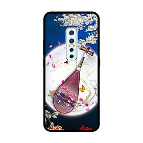 Ốp Lưng in cho Vivo V17 Pro Mẫu Đàn Tranh Hoa Đào - Hàng Chính Hãng