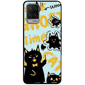 Ốp lưng cho Oppo A54 - A55 - A55s - Oppo A56 5G - Oppo A18 - A38 - A58 - Mèo Mun GHOST - Hàng Chính Hãng