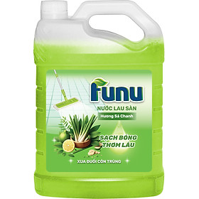 Nước lau sàn Funu sả chanh, sạch ngay sau một lần lau không cần lau lại với nước - Hàng chính hãng
