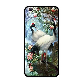 Ốp Lưng in cho Oppo F3 mẫu Cặp Đôi Hạc - Hàng Chính Hãng