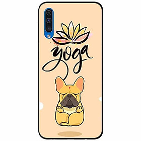 Ốp lưng in cho Samsung A50 Mẫu Cún Yoga