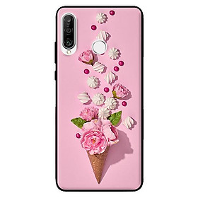 Ốp lưng in cho Huawei P30 Lite Kem Hoa Hồng - Hàng chính hãng