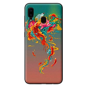 Ốp in cho Samsung Galaxy A20 mẫu Đàn Cá Chép - Hàng chính hãng