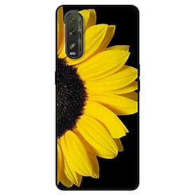 Ốp lưng dành cho Oppo Find X2 mẫu Hoa Hướng Dương Nền Đen