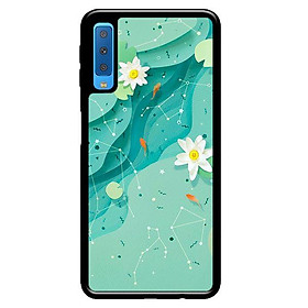 Ốp in cho Samsung Galaxy A50 Họa Tiết Nền Xanh - Hàng chính hãng