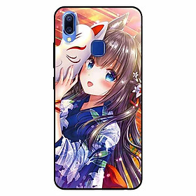 Ốp lưng in cho Vivo Y91 Cô Gái Neko