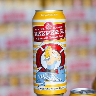 [Tặng 1 ly thuỷ tinh] Bia Reeper B. Weissbier 5.4% - Thùng 24 lon 500ml