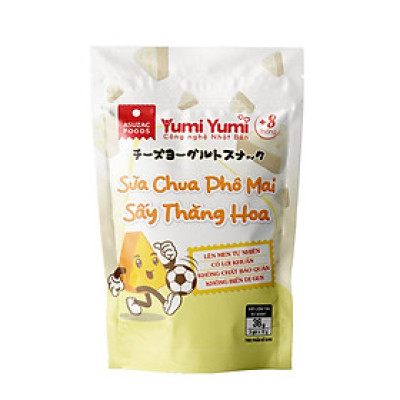 Sữa chua Phô mai sấy thăng hoa Yumi Yumi Asuzac gói 36g (12g x 3 gói)